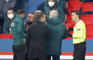 Suspendare drastică pentru antrenorul lui Istanbul Basaksehir după o altercație cu un arbitru! Ce a făcut
