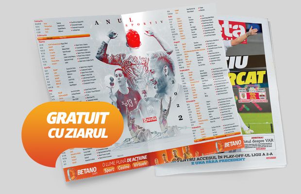 La început de an ia-ți afișul “Anul Sportiv 2022”, gratuit cu Gazeta Sporturilor