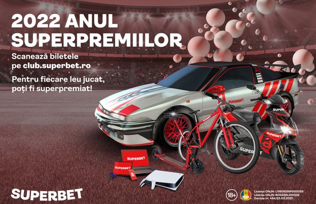 Anul 2022 începe ca un an al SuperPremiilor! Scanează-ți SuperBiletele pe club.superbet.ro