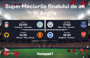 SuperFotbal pe final de an. Granzii din Premier League, favoriți pe linie în ultima etapă din 2022