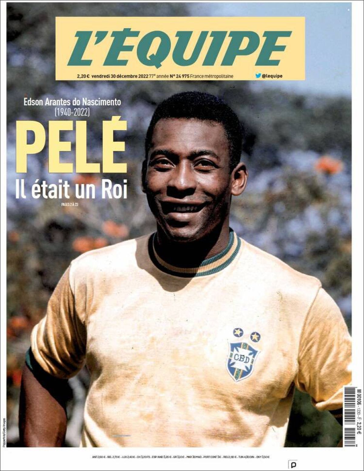 „Niciodată patru litere n-au fost atât de mari” » Cele mai prestigioase publicații ale lumii îi dedică pagini emoționante lui Pelé