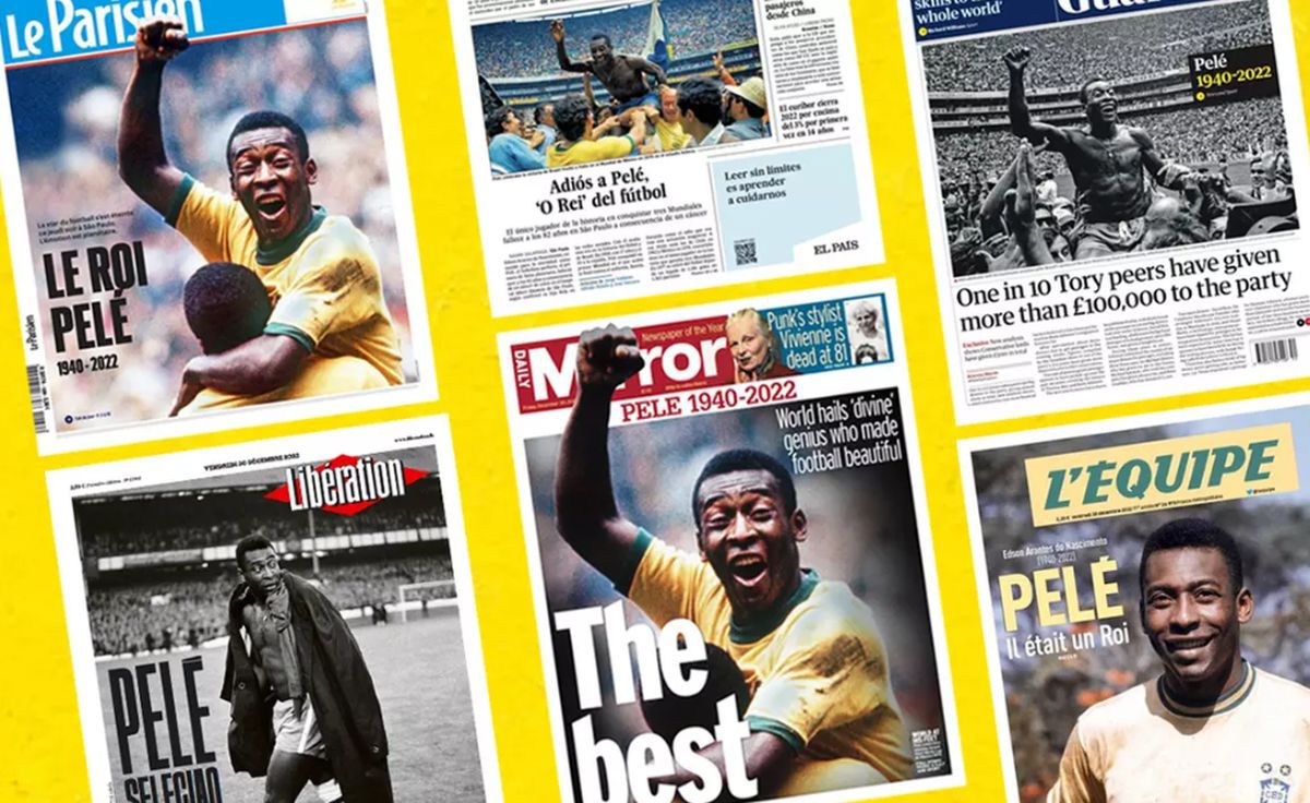 „Niciodată patru litere n-au fost atât de mari” » Cele mai prestigioase publicații ale lumii îi dedică pagini emoționante lui Pelé