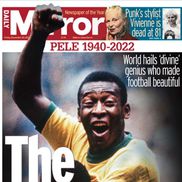 „Cel mai bun. Lumea salută geniul divin care a făcut fotbalul frumos”, notează cotidianul britanic The Mirror