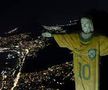 Celebra statuie Hristos Mântuitorul din Rio, îmbrăcată cu tricoul lui Pele! Omagiu la un an de la moartea legendei