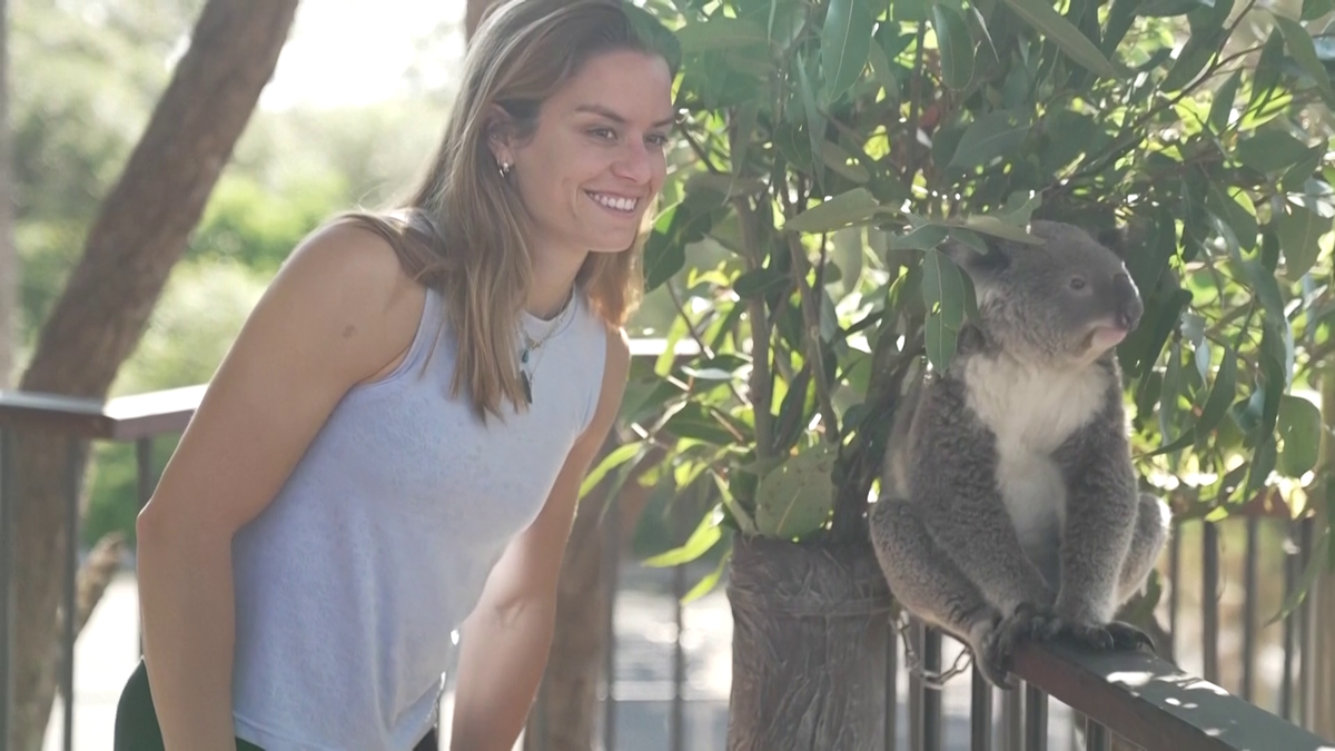 Maria Sakkari și Stefanos Tsitsipas au hrănit girafe la Grădina Zoologică Taronga din Sydney