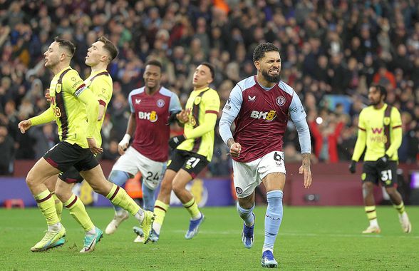 Aston Villa a câștigat cu penalty în minutul 89 și a egalat-o pe Liverpool, liderul din Premier League!