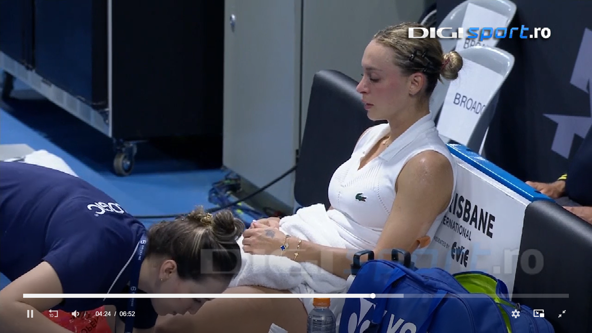 Imagini sfâșietoare! Ana Bogdan a părăsit în lacrimi ultimul meci din 2024: „Nu pot sta în picioare”