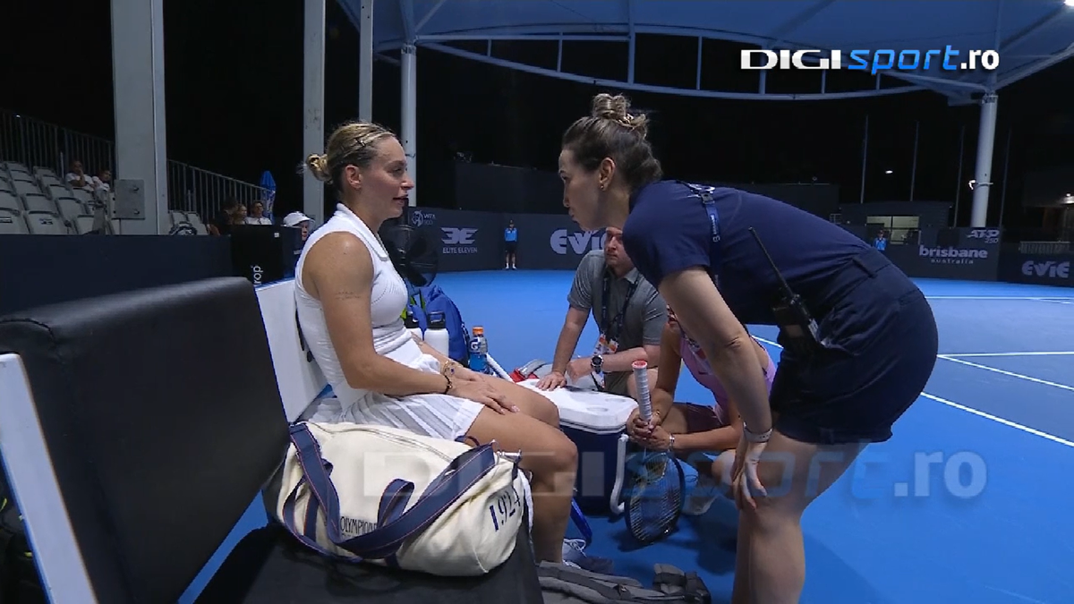 Ana Bogdan a abandonat în lacrimi la Brisbane