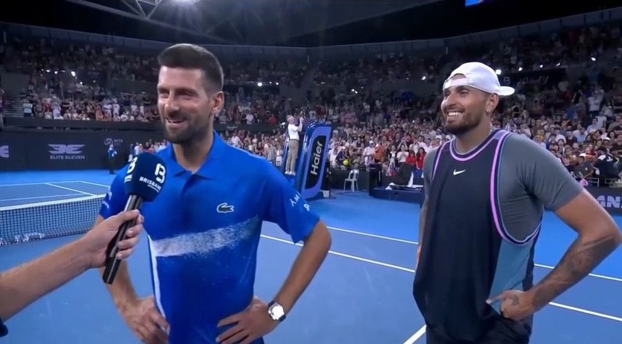 Djokovic și Kyrgios sunt în turul 2 la Brisbane, după un thriller spectaculos » Râsete la final