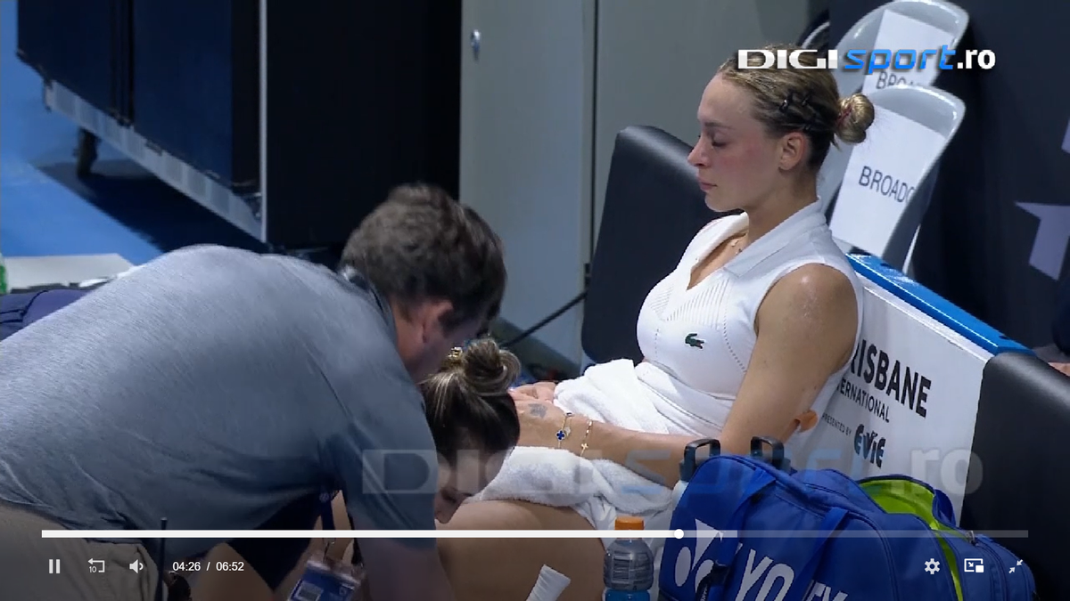 Ana Bogdan a abandonat în lacrimi la Brisbane