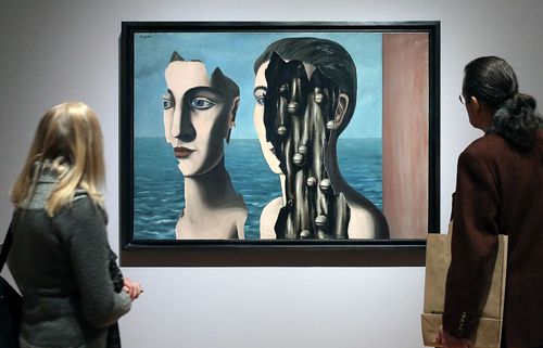 A general view of the exhibition 'Rene Magritte - The Treachery of Images'