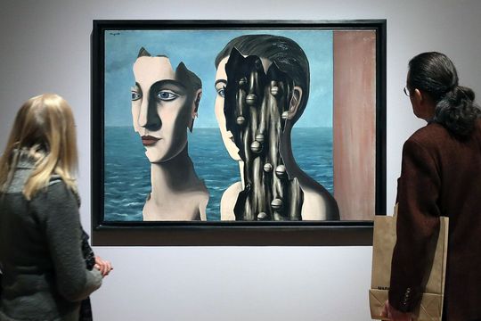A general view of the exhibition 'Rene Magritte - The Treachery of Images'