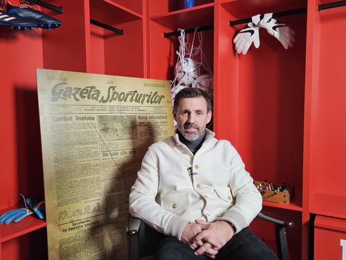 Zeljko Kopic în studioul Gazetei Sporturilor, „în vizită de lucru”
Foto Eduard Apostol