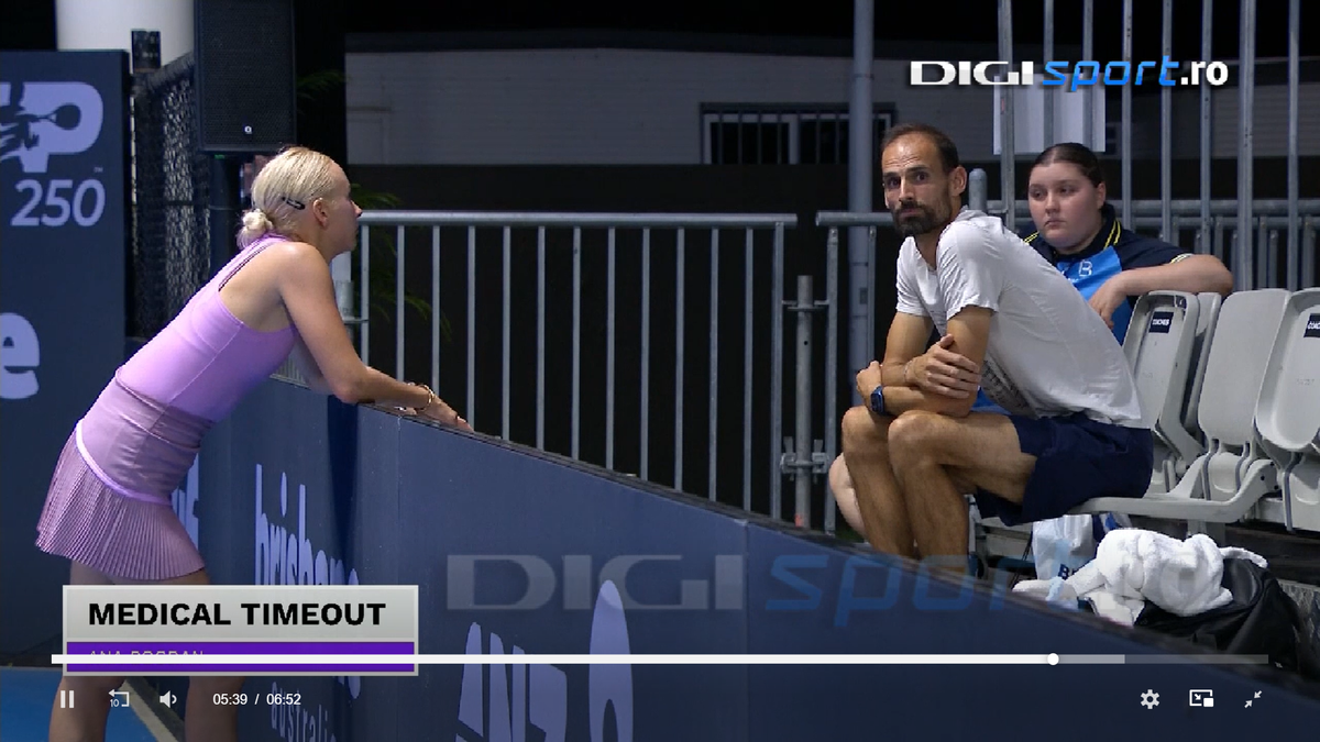 Imagini sfâșietoare! Ana Bogdan a părăsit în lacrimi ultimul meci din 2024: „Nu pot sta în picioare”