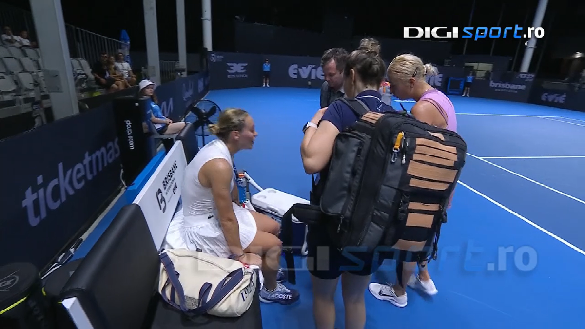 Ana Bogdan a abandonat în lacrimi la Brisbane