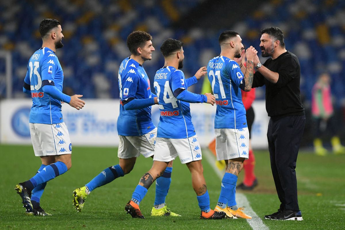 Napoli - Parma, primul meci al lui Dennis Man