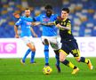 Napoli - Parma, primul meci al lui Dennis Man