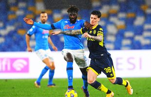 FOTO Dennis Man a debutat în Serie A, în Napoli - Parma! Cum s-a descurcat în cele 10 minute