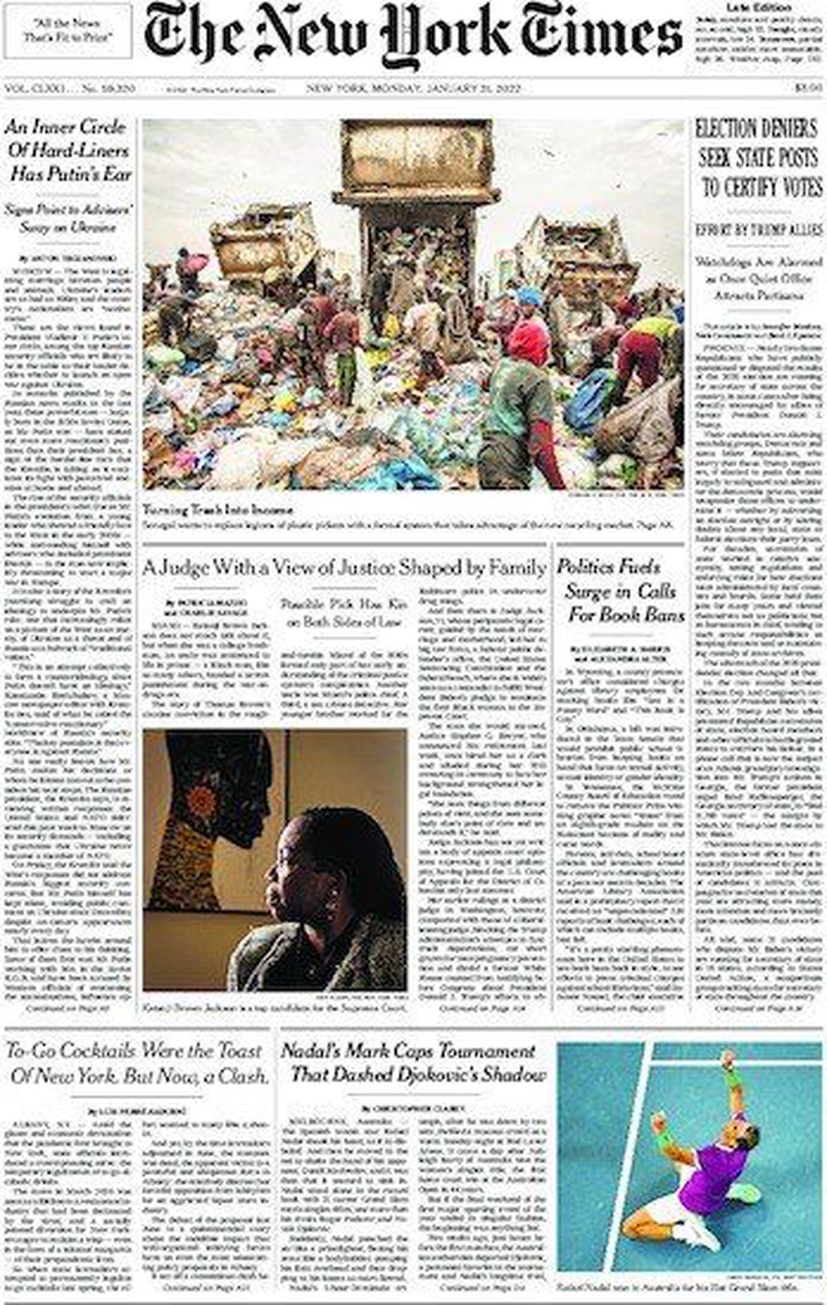 „Cel mai mare dintre cei mai mari” » Ediții de colecție ale presei internaționale, după victoria istorică reușită de Nadal la Australian Open