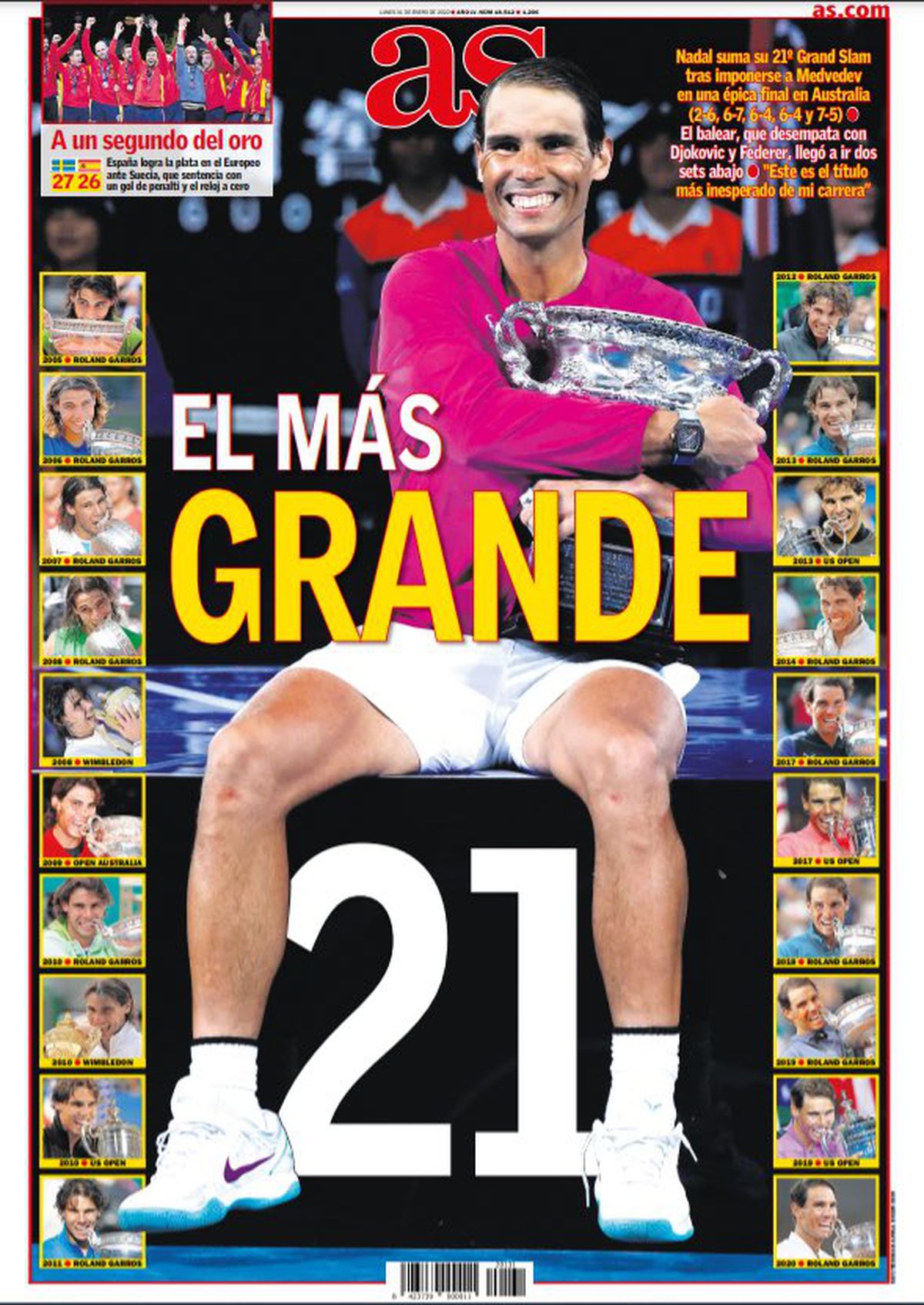 Presa internațională, la picioarele lui Rafael Nadal după victoria istorică de la Australian Open