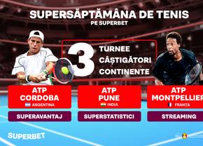 SuperSăptămâna de Tenis pe Superbet: 3 continente, 3 suprafețe și 3 campioni!
