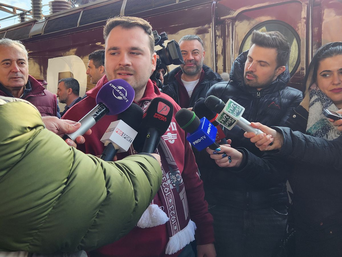 Locomotiva de centenar a clubului Rapid a ajuns în Gara de Nord: „Legenda continuă”