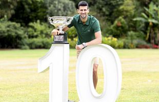 Povestea celor 10 trofee câștigate de Novak Djokovic la Australian Open