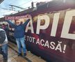 Locomotiva de centenar a clubului Rapid a ajuns în Gara de Nord: „Legenda continuă”