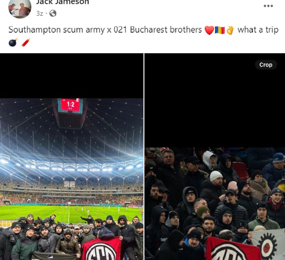 Prezență-nebănuită la derby-ul Dinamo - Rapid: fanii lui Southampton, alături de „câini” pe Arena Națională