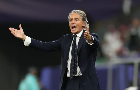 Gest șocant făcut de Roberto Mancini la Cupa Asiei » Explicația italianului a fost stupefiantă + Ce riscă selecționerul saudiților!