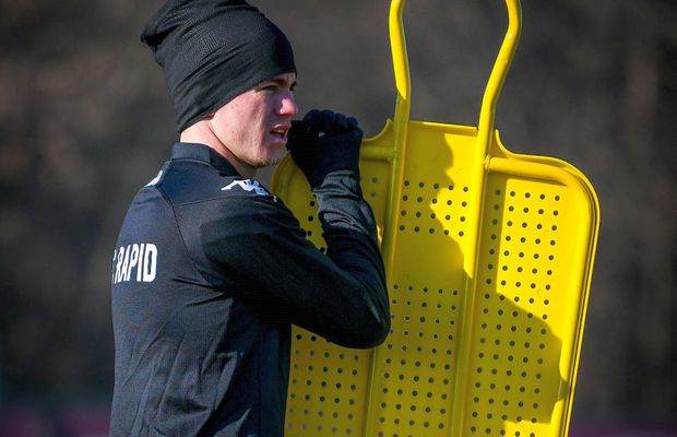 Veste bună pentru Rapid: Claudiu Petrila a revenit și se antrenează normal