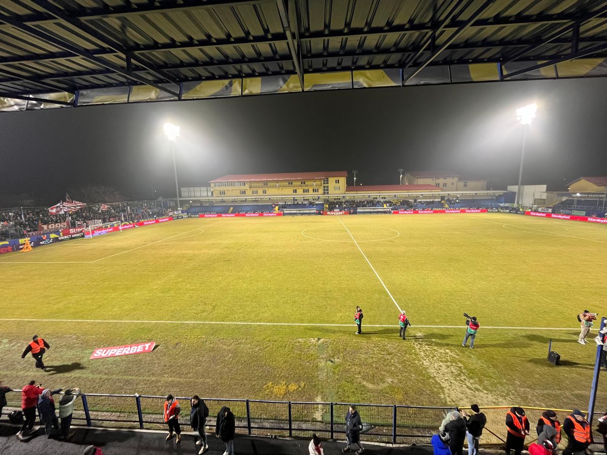 Unirea Slobozia - Dinamo, imagini înaintea partidei de la Clinceni