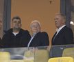 Gigi Becali, Marcel Ciolacu, Viorel Hrebenciuc şi Teia Sponte, în tribune la meciul FCSB - Manchester United 0-2 FOTO: Ionuţ Iordache (GSP)