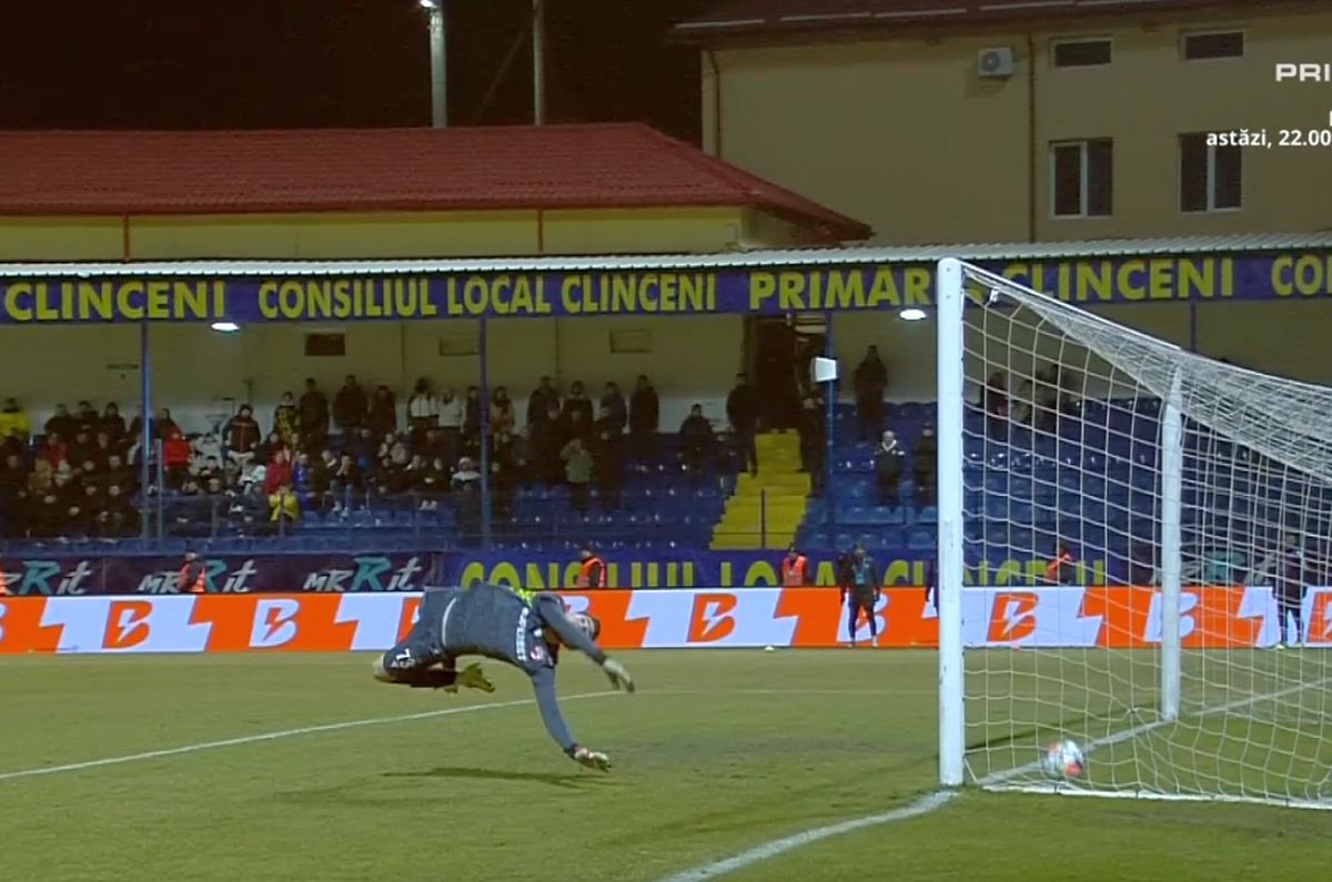 A căzut „mitul Roșca”! Portarul lui Dinamo, învins din acțiune pentru prima dată în acest sezon » Filmul complet al golului superb