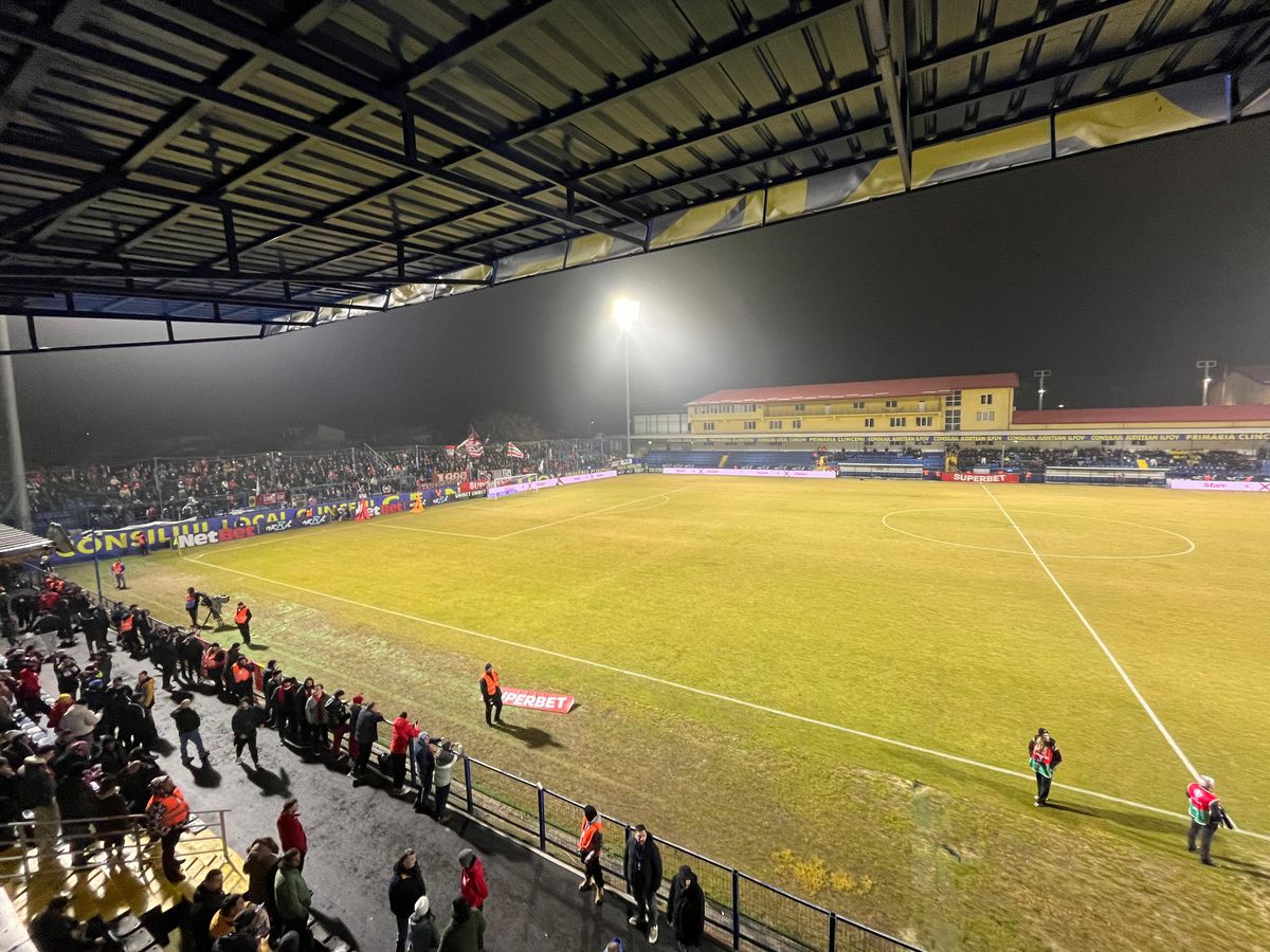 Unirea Slobozia - Dinamo, imagini înaintea partidei de la Clinceni