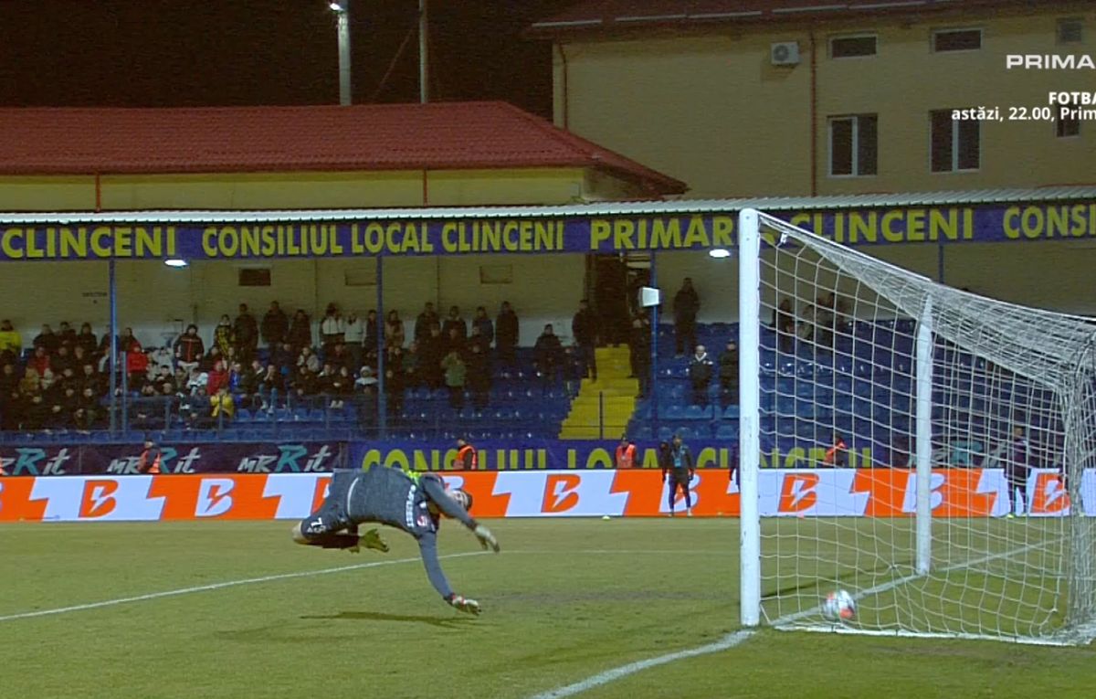 A căzut „mitul Roșca”! Portarul lui Dinamo, învins din acțiune pentru prima dată în acest sezon » Filmul complet al golului superb
