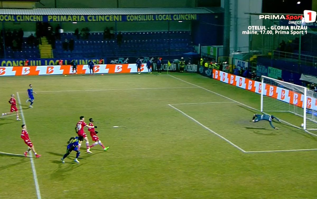 A căzut „mitul Roșca”! Portarul lui Dinamo, învins din acțiune pentru prima dată în acest sezon » Filmul complet al golului superb