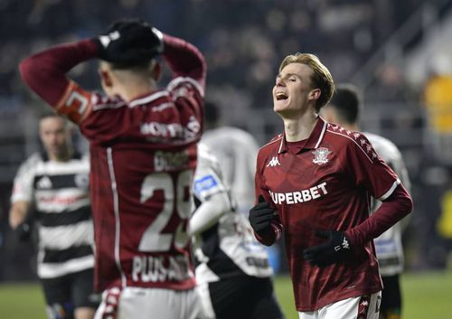 Tobias Christensen, în Rapid - U Cluj // Foto: Cristi Preda