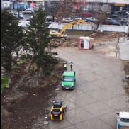 Tribuna a II-a din „Ștefan cel Mare”, dărâmată complet/ foto: captură Facebook @CS Dinamo București