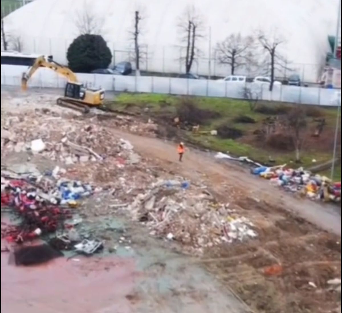 Tribuna a II-a din „Ștefan cel Mare”, evaporată » Cele mai noi cadre de la stadionul Dinamo