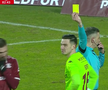 Penalty dictat pentru faultul lui Aioani în Rapid - U Cluj / FOTO: Captură @Prima Sport 1