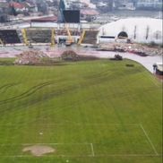 Tribuna a II-a din „Ștefan cel Mare”, dărâmată complet/ foto: captură Facebook @CS Dinamo București