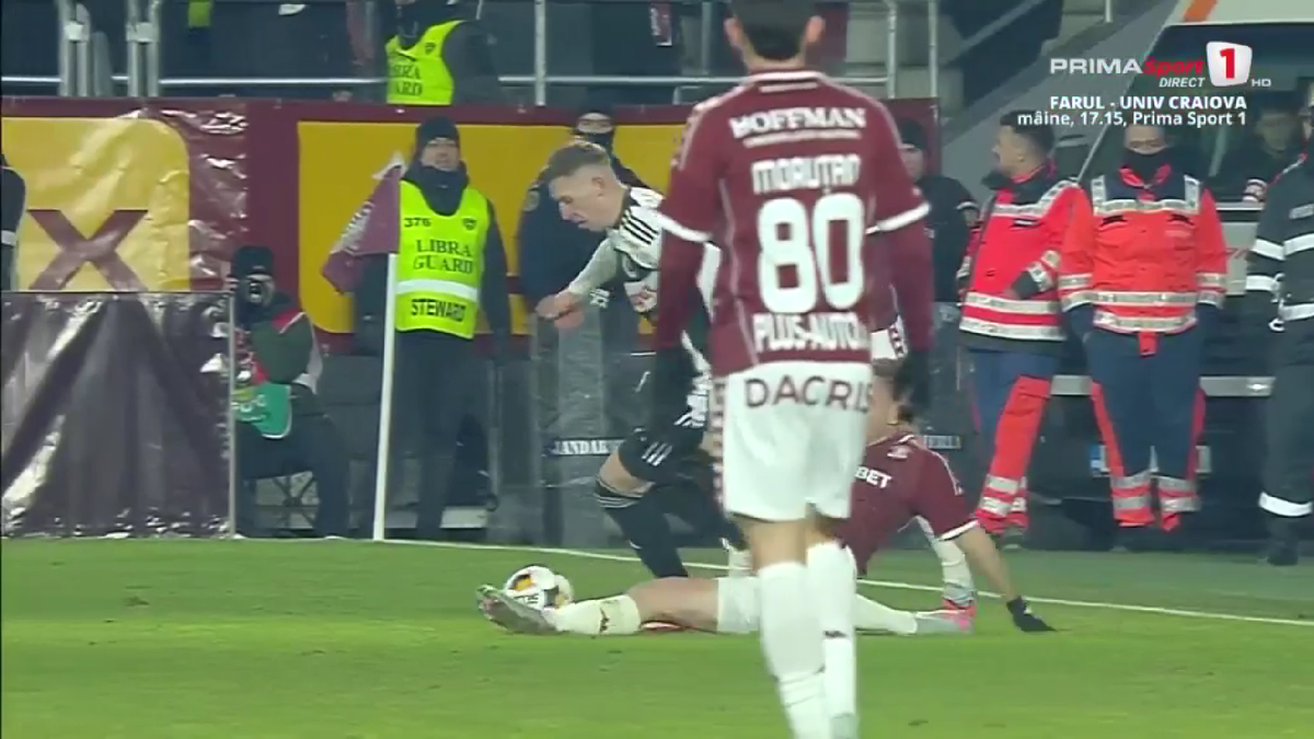 A luat galben cu U Cluj și va rata meciul Hermannstadt - Rapid