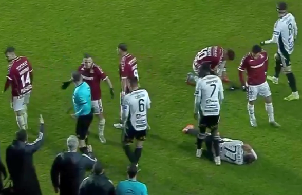 A luat galben cu U Cluj și va rata meciul Hermannstadt - Rapid