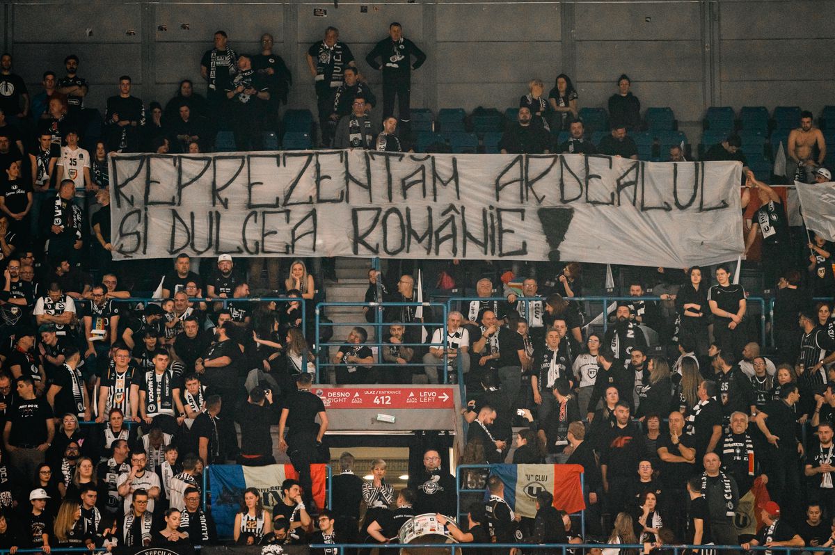 În timp ce „U” Cluj câștiga în Giulești, peste 500 de fani ai alb-negrilor erau într-o altă capitală europeană