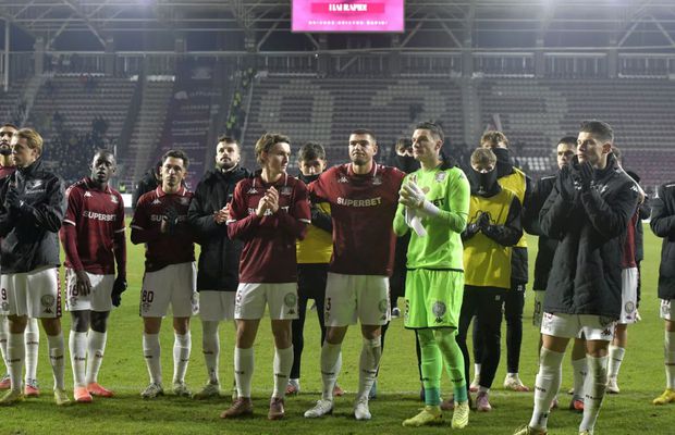 Cum a reacționat galeria Rapidului la finalul eșecului cu U Cluj