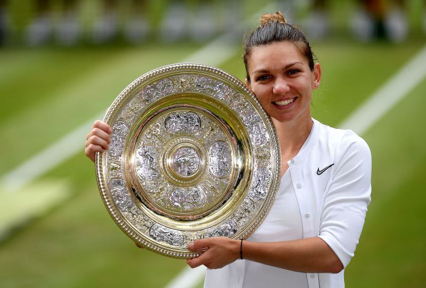 Simona Halep a câștigat turneul de la Wimbledon în 2019 // sursă foto: Guliver/gettyimages