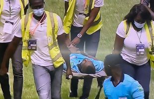 Scene tulburătoare în Preliminariile Cupei Africii » Arbitrul n-a vrut să oprească meciul, dar a leșinat pe teren!