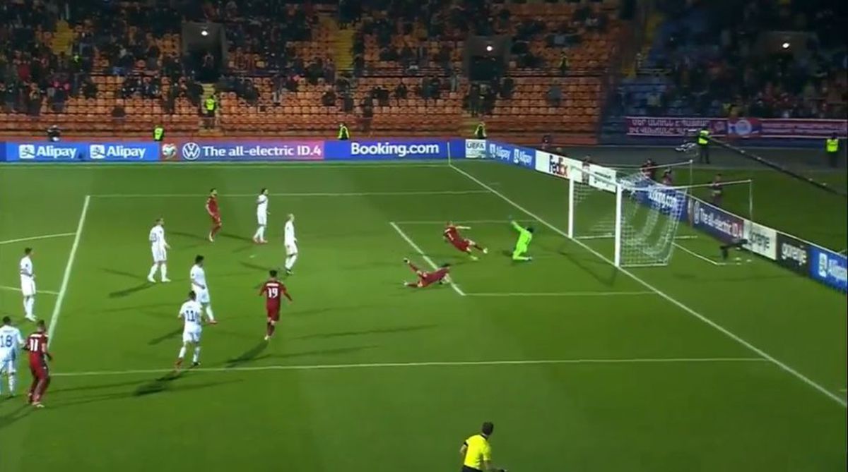 Viciere de rezultat în Armenia - România! Gazdele au egalat din ofsaid