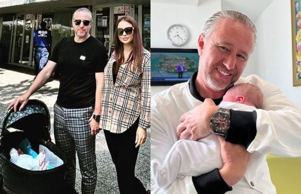 Cum arată băiețelul lui Laurențiu Reghecampf și al Corinei Caciuc, la vârsta de 9 luni. Liam a cucerit internetul: „E leit taică-su”